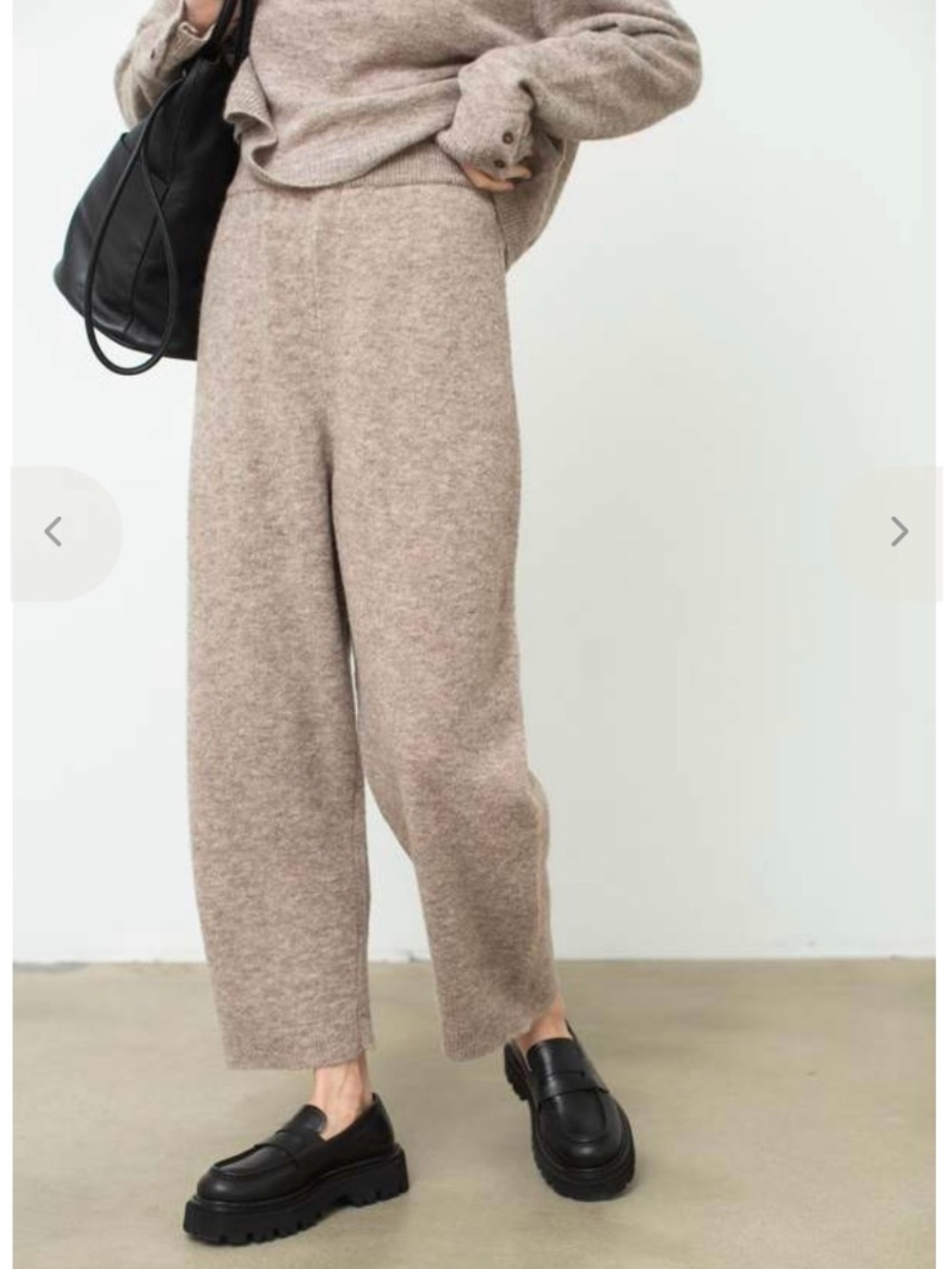 Cordera Alpaca pants taupe
